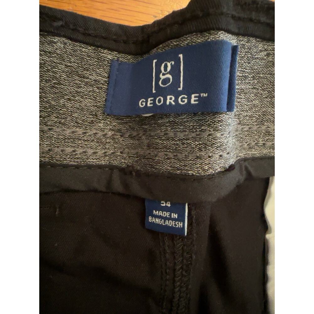 George Mens Cargo Shorts Size 54 Black Utility Comfort Waist 10” Inseam NWT - Picture 4 of 5